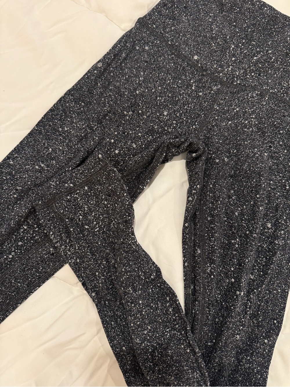 Lululemon Wunder Under Black Speckled Leggings NWOT - Picture 4 of 5
